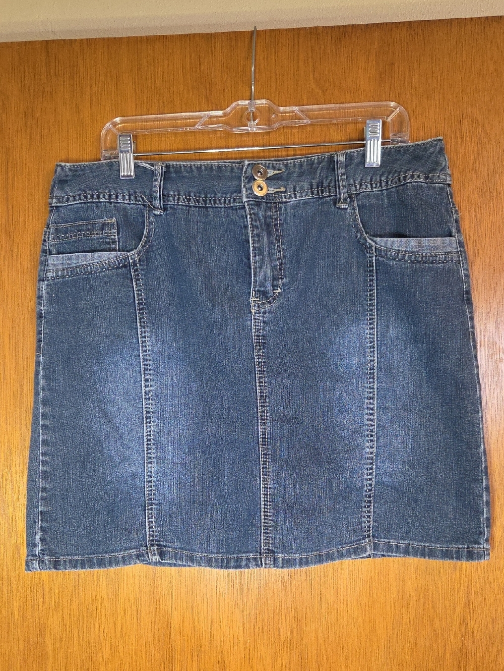 Christopher & Banks Denim Skorts - Blue